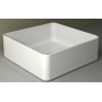 Раковина-чаша квадратная CREO 400х400х145 мм белая накладная керамическая тонкостенная