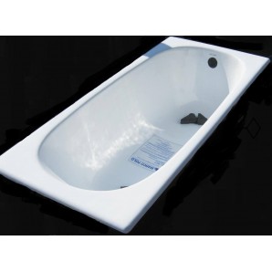 Ванна чугунная MARCO POLO 1500x700x390мм, без ручек, с ножками в комплекте, цвет: WH (белый)