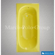 Ванна чугунная MARCO POLO 1500x700x420мм, без ручек, с ножками в комплекте, цвет: LE (лимон)