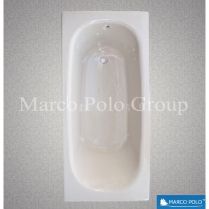 Ванна чугунная MARCO POLO 1500x700x420мм, без ручек, с ножками в комплекте, цвет: KI (бежевый) 