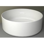 Раковина-чаша круглая CREO 400х400х145 мм белая накладная керамическая тонкостенная