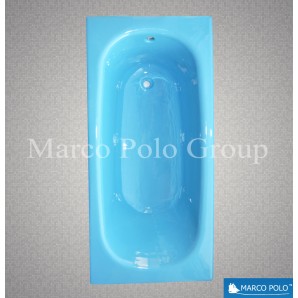 Ванна чугунная MARCO POLO 1500x700x420мм, без ручек, с ножками в комплекте, цвет: SB (небесно-голубой)